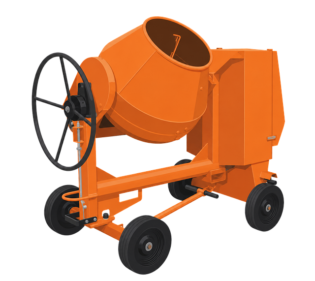 Free Concrete Mixer Portable vector and picture