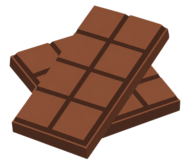 Free chocolate bar milk chocolate sweet treat vector