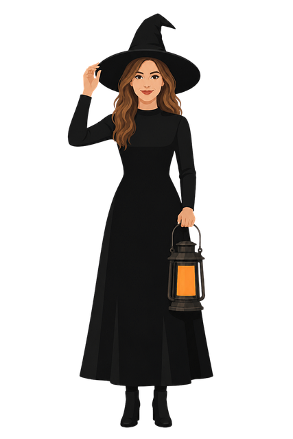 Free Halloween Witch vector and picture
