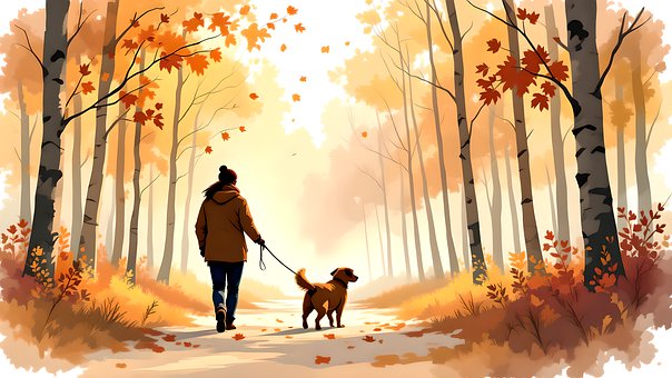 Free Watercolor Dog illustration and picture