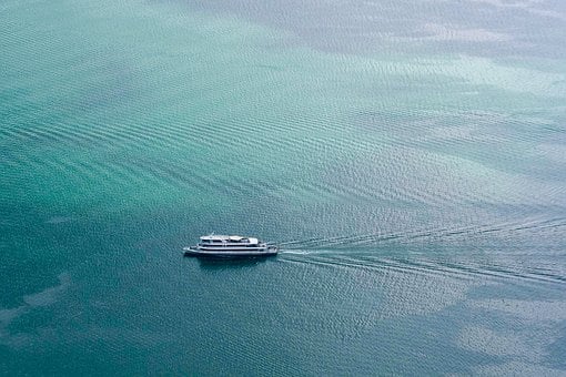 Boot, Water, Meer, Alleen, Blauw, Kalm