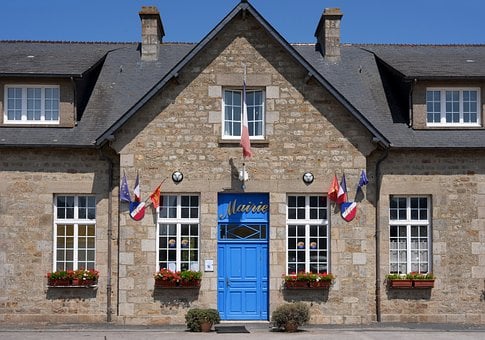 Rathaus, Frankreich, Tür, Eingang