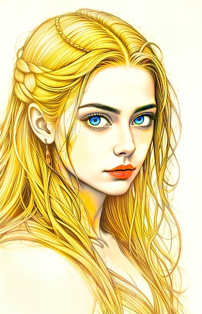 Portrét, Jarné, Blond, Dlhé Vlasy