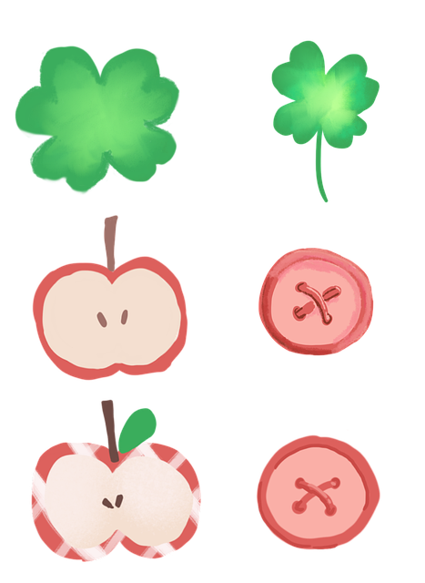 Free Clover Apple illustration and picture