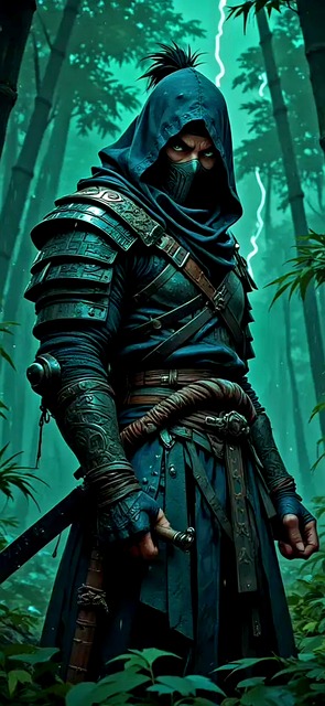 Free Warrior Forest illustration and picture