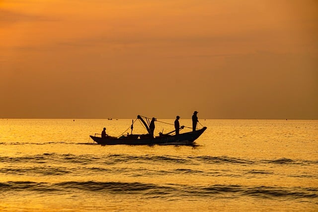 Free Dawn Boat photo and picture