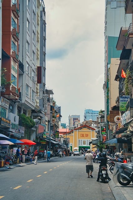 Vietnam, Stad, Straat, Markt, Aziatisch