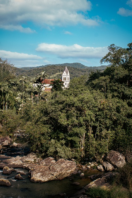 Kerk, Historische Kerk, Rivier, Bos