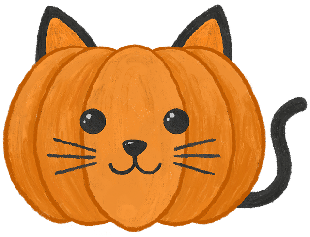 Free Cat Pumpkin illustration and picture