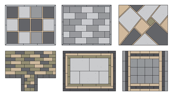 Gresie, Design, Geometrie, Modele, Gri