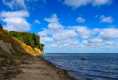 Costa, Mar Báltico, Penhasco, Praia