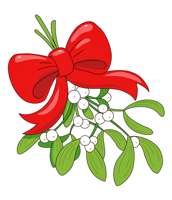 Free Mistletoe Christmas illustration and picture