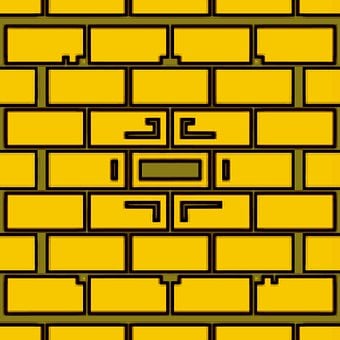Free Yellow Bricks Pattern illustration and picture