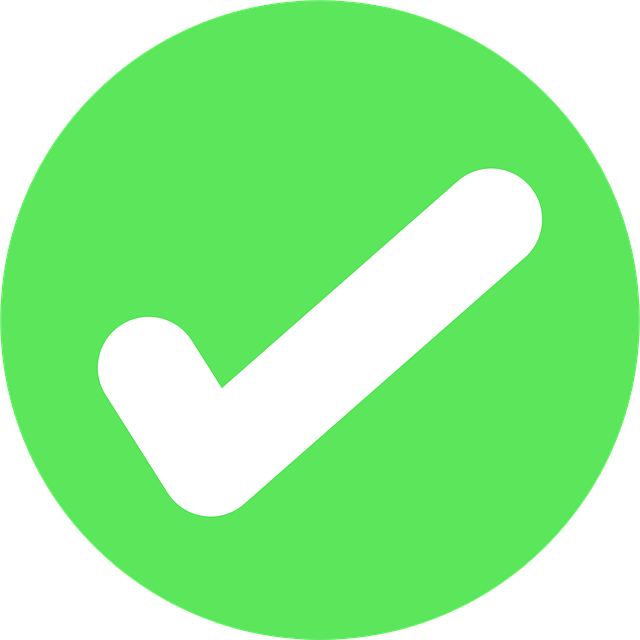 Free check icon green vector