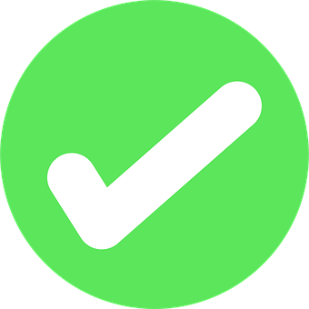 Verificación, Icono, Verde, Círculo