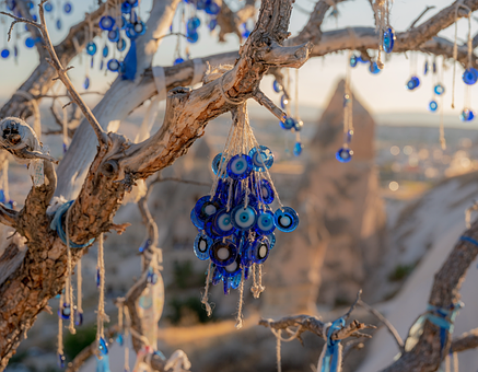 Mal De Ojo, Amuleto, Decoraciones Azules