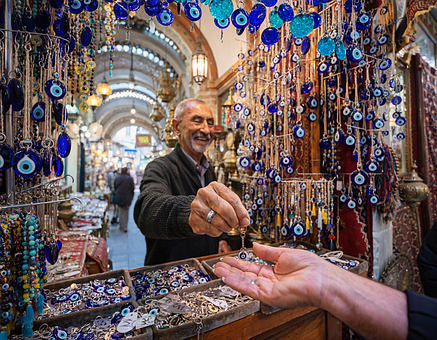 Turquía, Bazar, Souvenires, Mal De Ojo