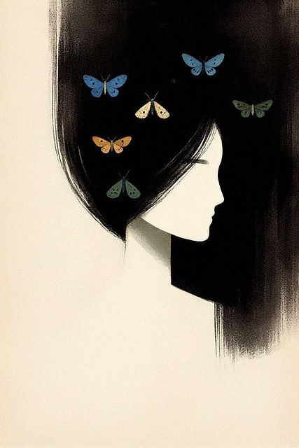 Mujer, Belleza, Naturalidad, Mariposas