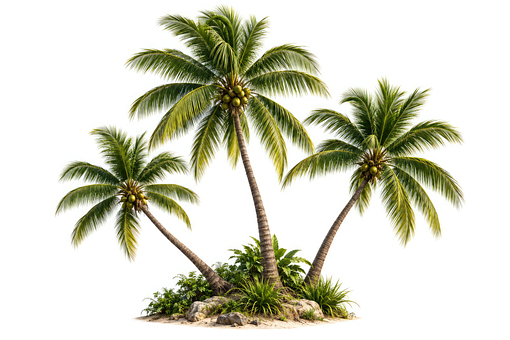 Palmeira, Coco, Praia, Tropical, Ilha