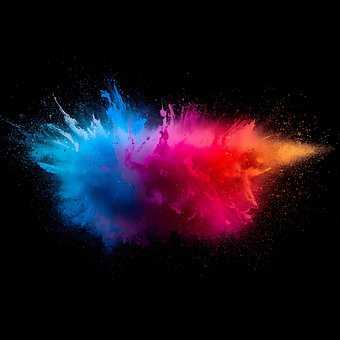Eksplosion, Farver, Abstrakt, Energi