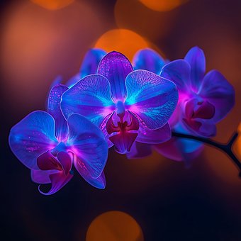 Blomst, Orkidé, Blå, Lilla, Natur, Makro
