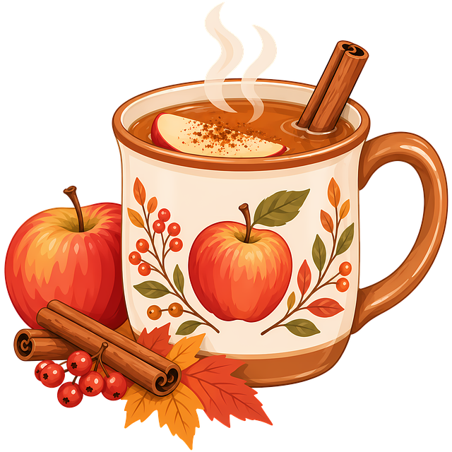 Free apple cider autumn drink hot drink illustration