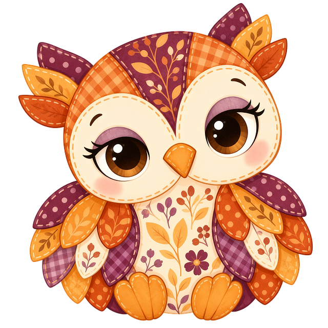Free patch owl autumn owl cute owl illustration