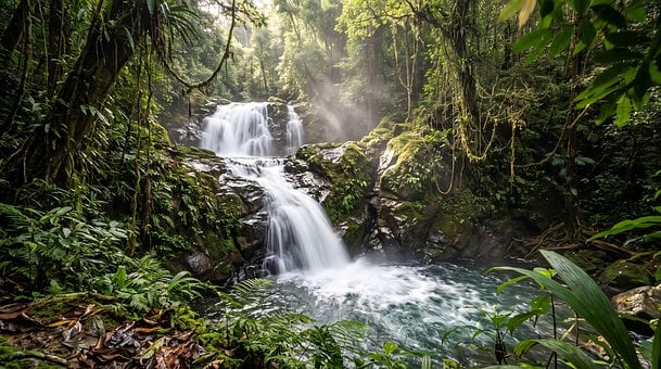 Tropischer Wasserfall