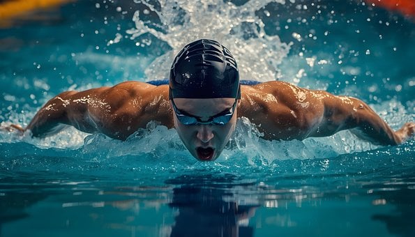 Free Swimmer Swimming illustration and picture