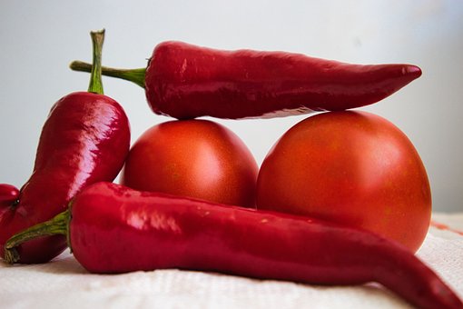 Paprika, Tomate, Rot, Gemüse, Gesund