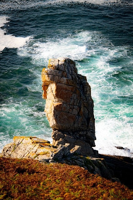 Klippe, Bølger, Sten, Ocean, Kyst