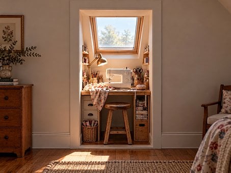 Free Sewing Room Sewing Machine illustration and picture