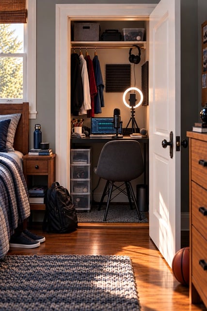 Free Teen Bedroom Recording Studio photo and picture