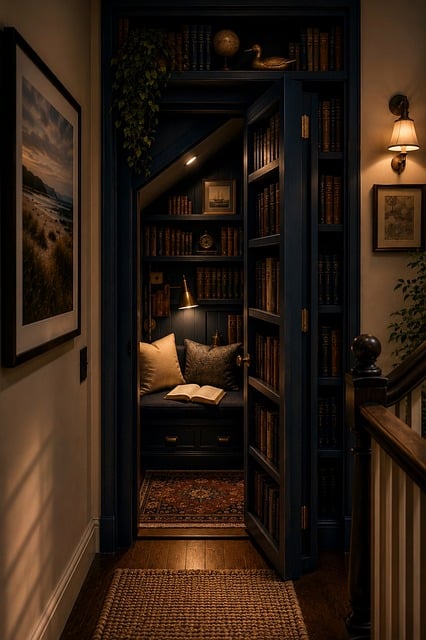 Free Secret Library Reading Nook illustration and picture