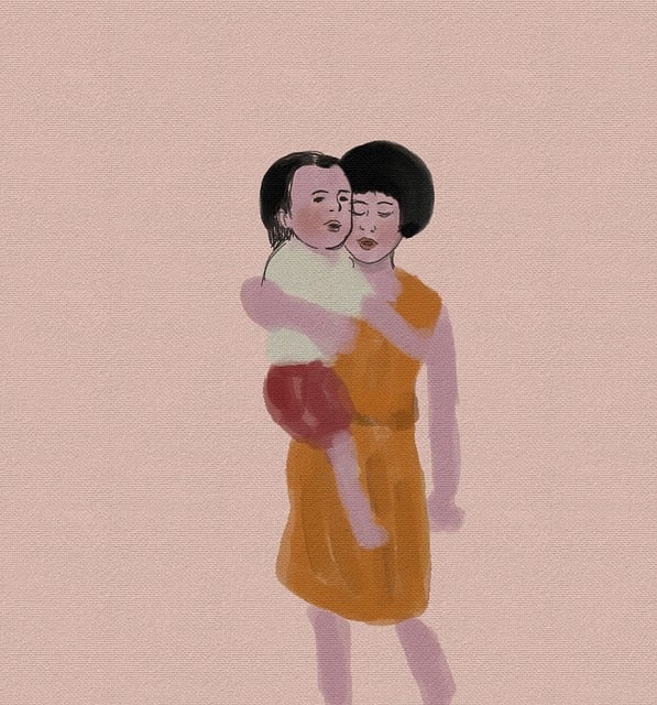 Free Illustration Mother And Child illustration and picture