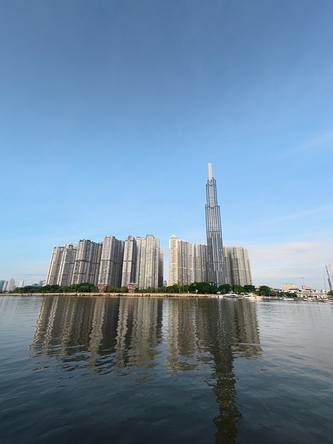 Free Skyscraper River photo and picture
