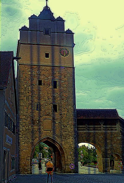 Turm, Stadt, Geschichte, Tor