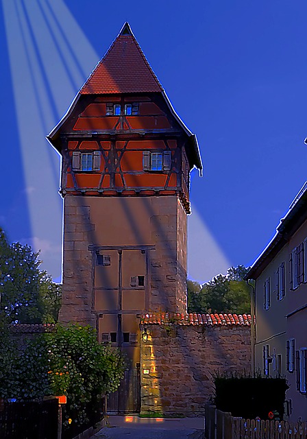 Turm, Beleuchtung, Architektur
