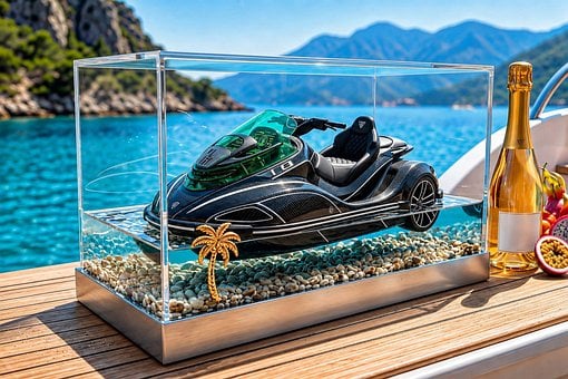 Jetski, Carcasă Acrilică, Suprafața Apei