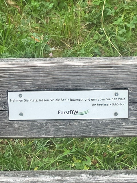 Free Forest Bench Sign photo and picture