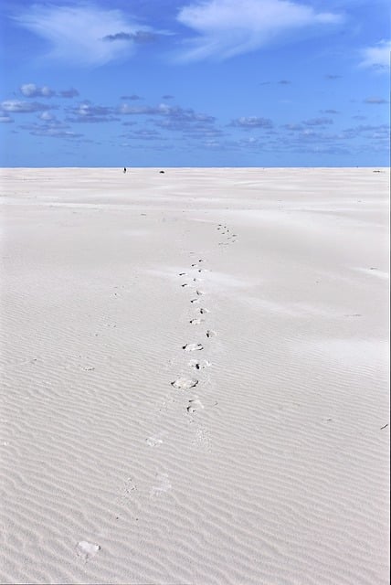 Free Footprints Sand photo and picture