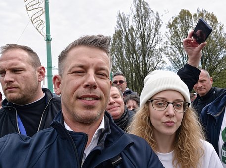 Selfie, Menschenmenge, Im Freien
