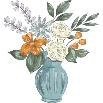Vase, Blomster, Blomst Arrangement
