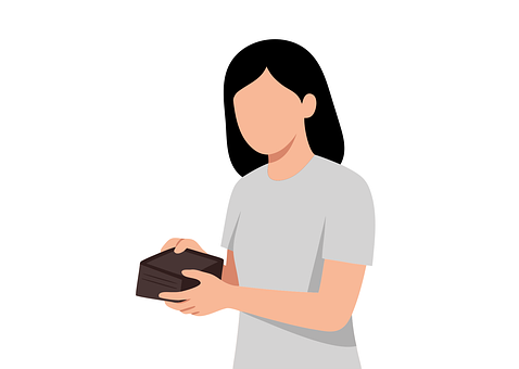 Free Woman Wallet vector and picture
