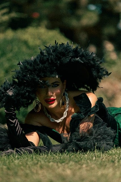 Frau, Hut, Im Freien, Gras, Natur