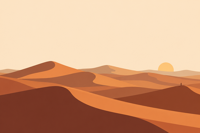 Free desert dunes desert landscape sand dunes vector