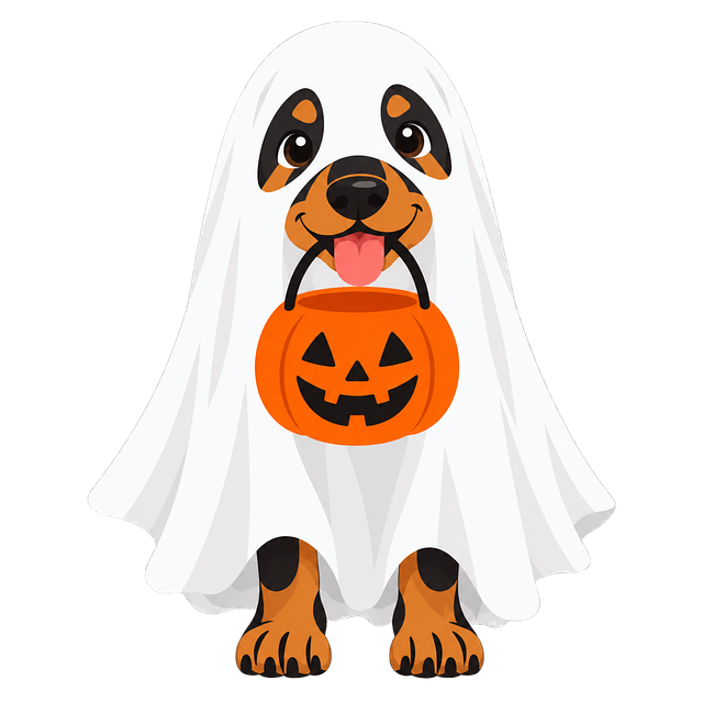 Dobermann, Halloween, Geist, Kostüm