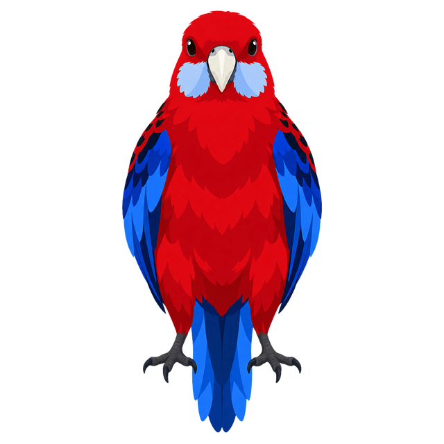 Free parrot rosella australian bird vector
