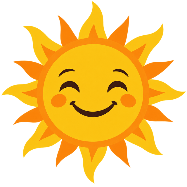 Lächelnde Sonne, Sonne, Glück, Sonnentag