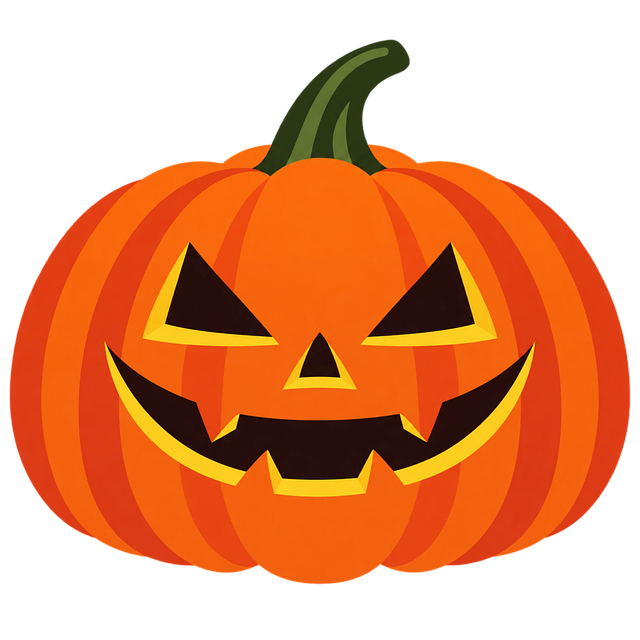 Free carved pumpkin halloween pumpkin face illustration